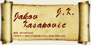 Jakov Kasapović vizit kartica